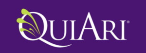 QuiAri purple and white logo on Working on our Journey.